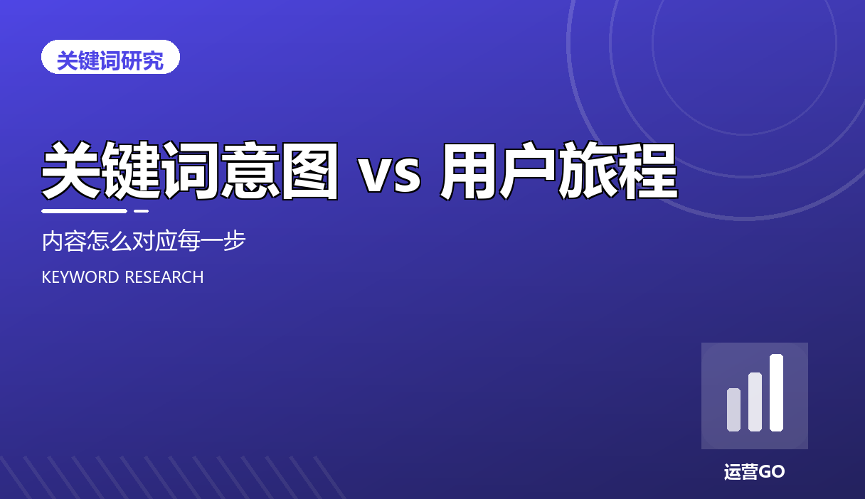 关键词意图 vs 用户旅程:内容怎么对应每一步