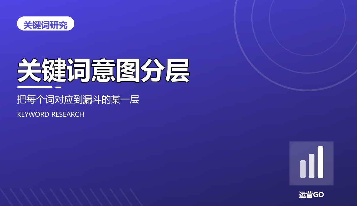 关键词意图分层:把每个词对应到漏斗的某一层